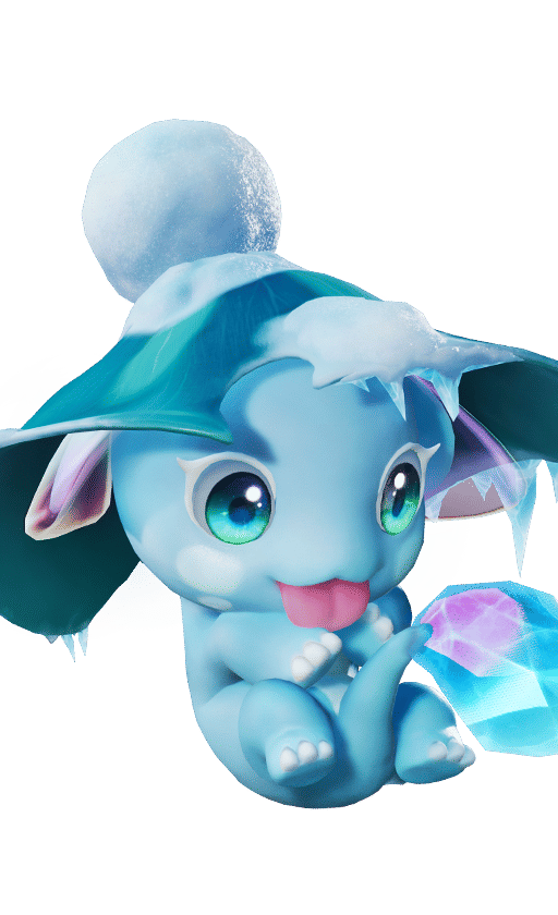 Skippy in its Snowfield Form, No. 014 in the Aniimo Dex