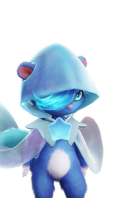 Stellarys in its Rainstorm Form, No. 006 in the Aniimo Dex