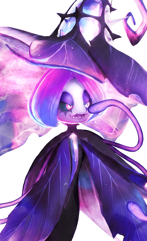 Hexxin in its Umbrabow Form, No. 022 in the Aniimo Dex