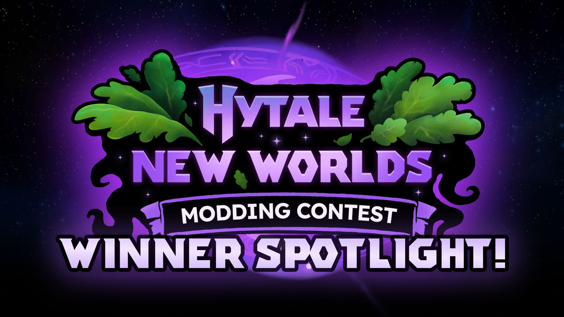 Title art for the Hytale New Worlds Modding Contest Winner Spotlight