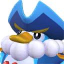 Penking, Palworld Paldeck No. 018 - a large regal Water and Ice penguin Pal