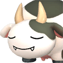 Mozzarina, Palworld Paldeck No. 040 - a docile cow-like Neutral Pal that produces milk