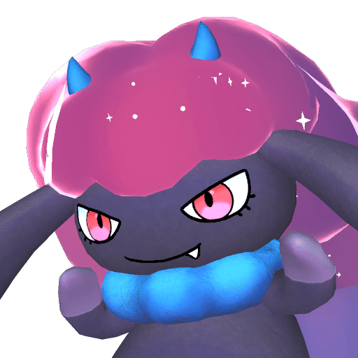 Daedream, Palworld Paldeck No. 022 - a small floating purple ghost-like Pal with a glowing head