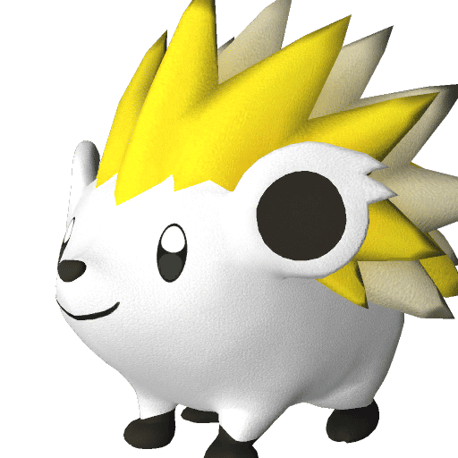 Jolthog, Palworld Paldeck No. 015 - a small electric hedgehog Pal