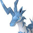 Univolt Cryst, Palworld Paldeck No. 054B - an Ice recolour of the Univolt mount