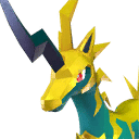 Univolt, Palworld Paldeck No. 054 - a swift four-legged Electric mount, an emissary of the Thunder God