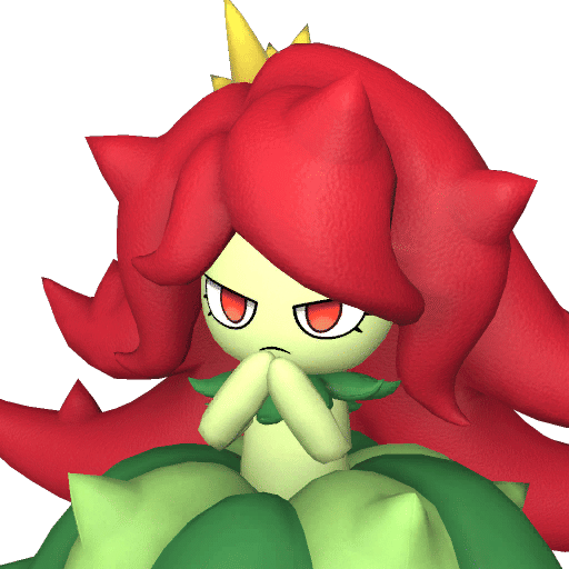 Bristla, Palworld Paldeck No. 060 - a small humanoid Grass briar-rose with poisonous thorns
