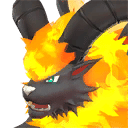 Blazehowl, Palworld Paldeck No. 112 — a Fire lion mount