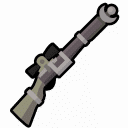 salvaged laser hunting rifle