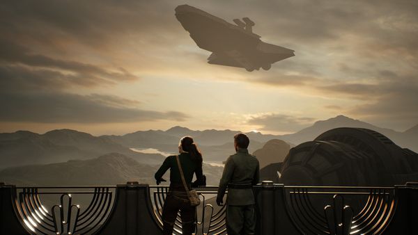 A quiet moment after a battle in Star Wars Zero Company