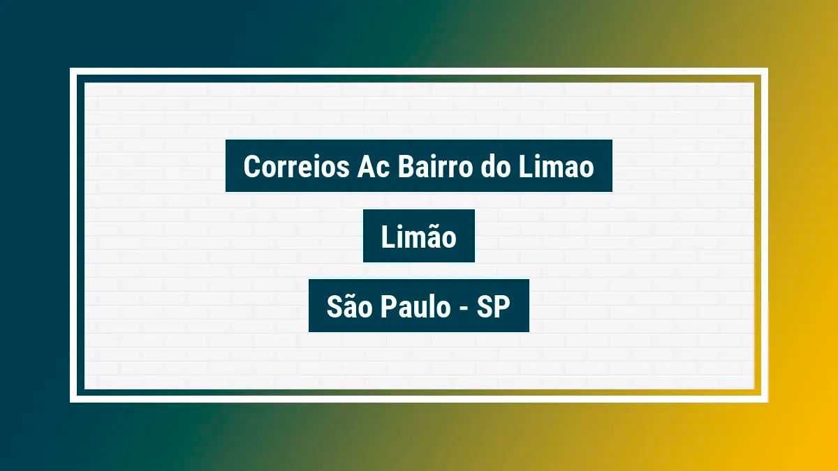 Imagem ilustrativa unidade de agência dos correios ac bairro do limao limão são paulo sp