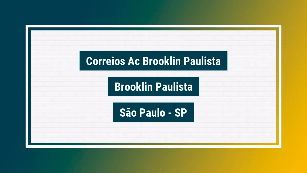Imagem ilustrativa unidade de agência dos correios ac brooklin paulista brooklin paulista são paulo sp