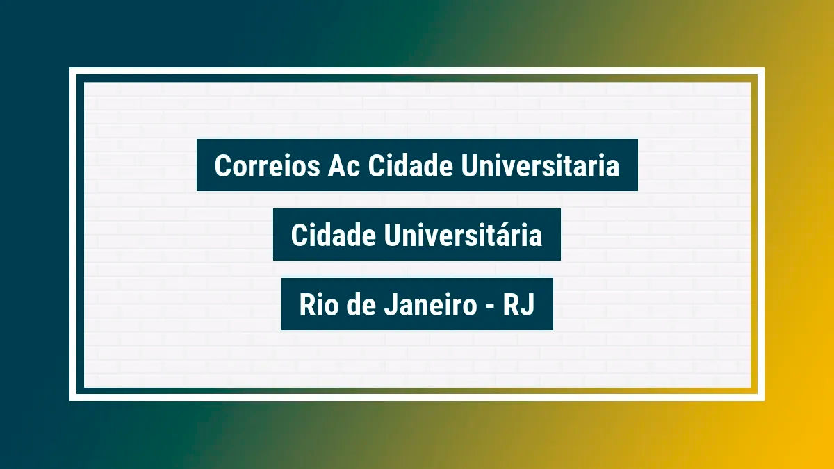 Imagem ilustrativa unidade de agência dos correios ac cidade universitaria cidade universitária rio de janeiro rj
