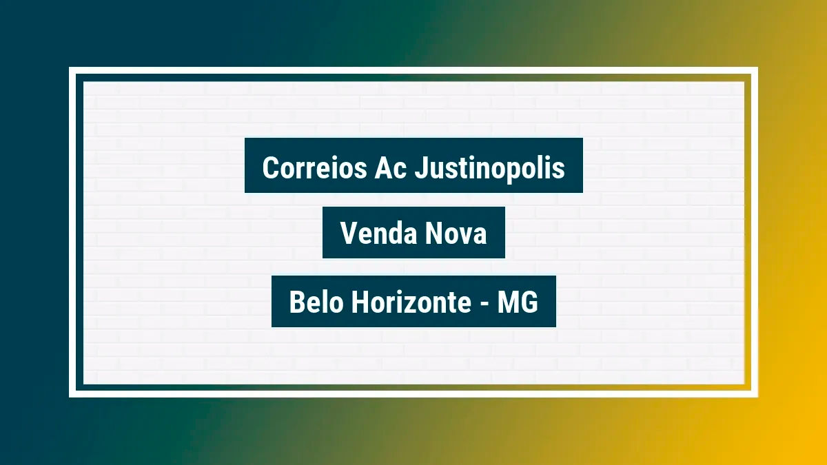 Imagem ilustrativa unidade de agência dos correios ac justinopolis venda nova belo horizonte mg
