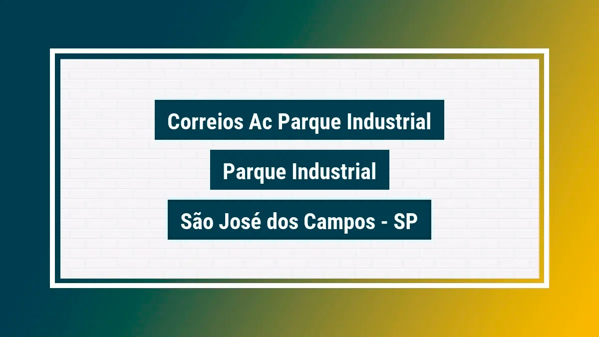Imagem ilustrativa unidade de agência dos correios ac parque industrial parque industrial são josé dos campos sp