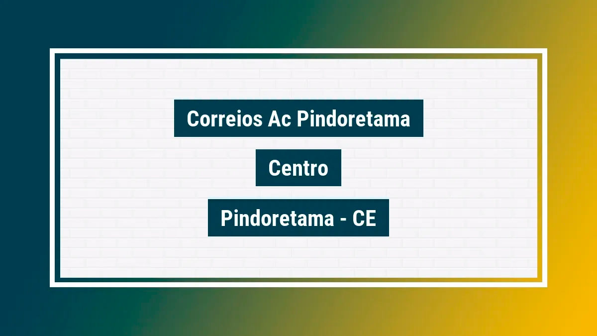 Imagem ilustrativa unidade de agência dos correios ac pindoretama centro pindoretama ce