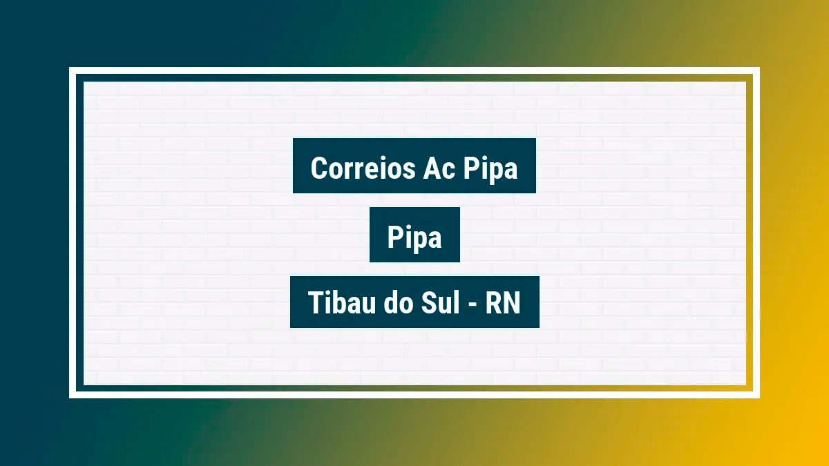 Imagem ilustrativa unidade de agência dos correios ac pipa pipa tibau do sul rn