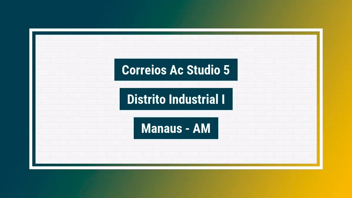 Imagem ilustrativa unidade de agência dos correios ac studio 5 distrito industrial i manaus am