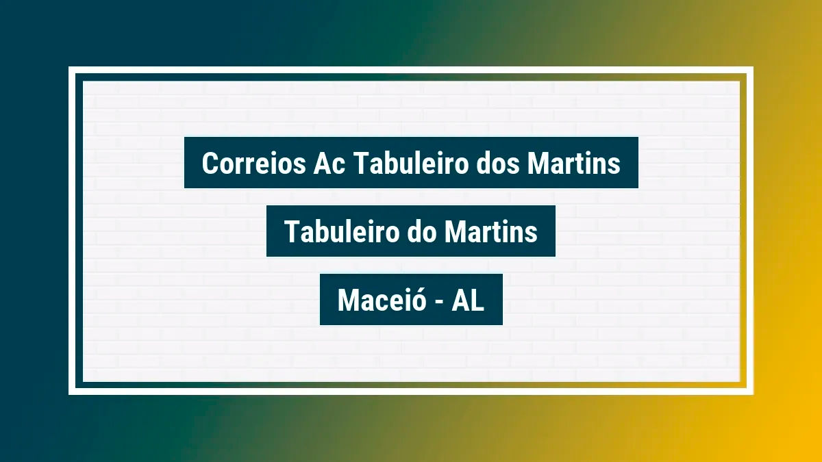 Imagem ilustrativa unidade de agência dos correios ac tabuleiro dos martins tabuleiro do martins maceió al