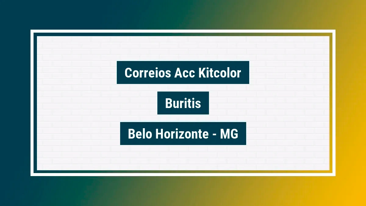 Imagem ilustrativa unidade de agência dos correios acc kitcolor buritis belo horizonte mg