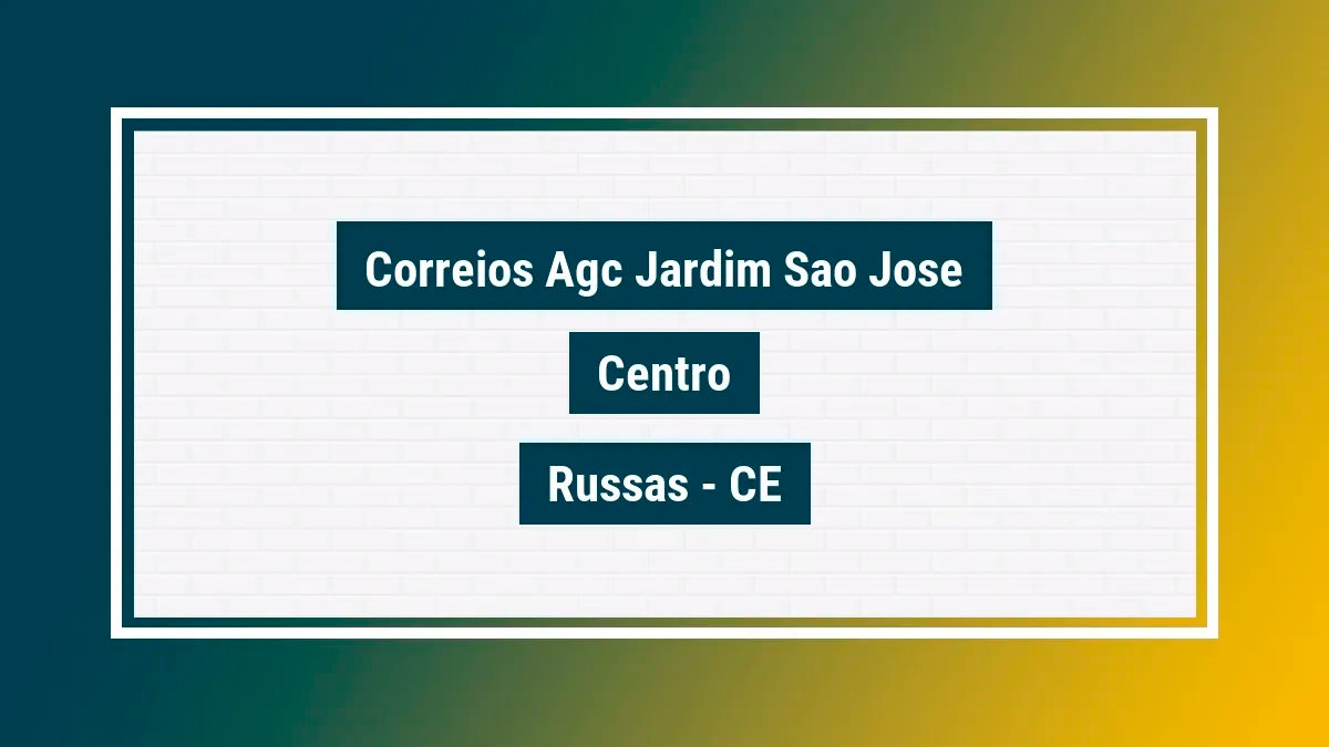 Imagem ilustrativa unidade de agência dos correios agc jardim sao jose centro russas ce