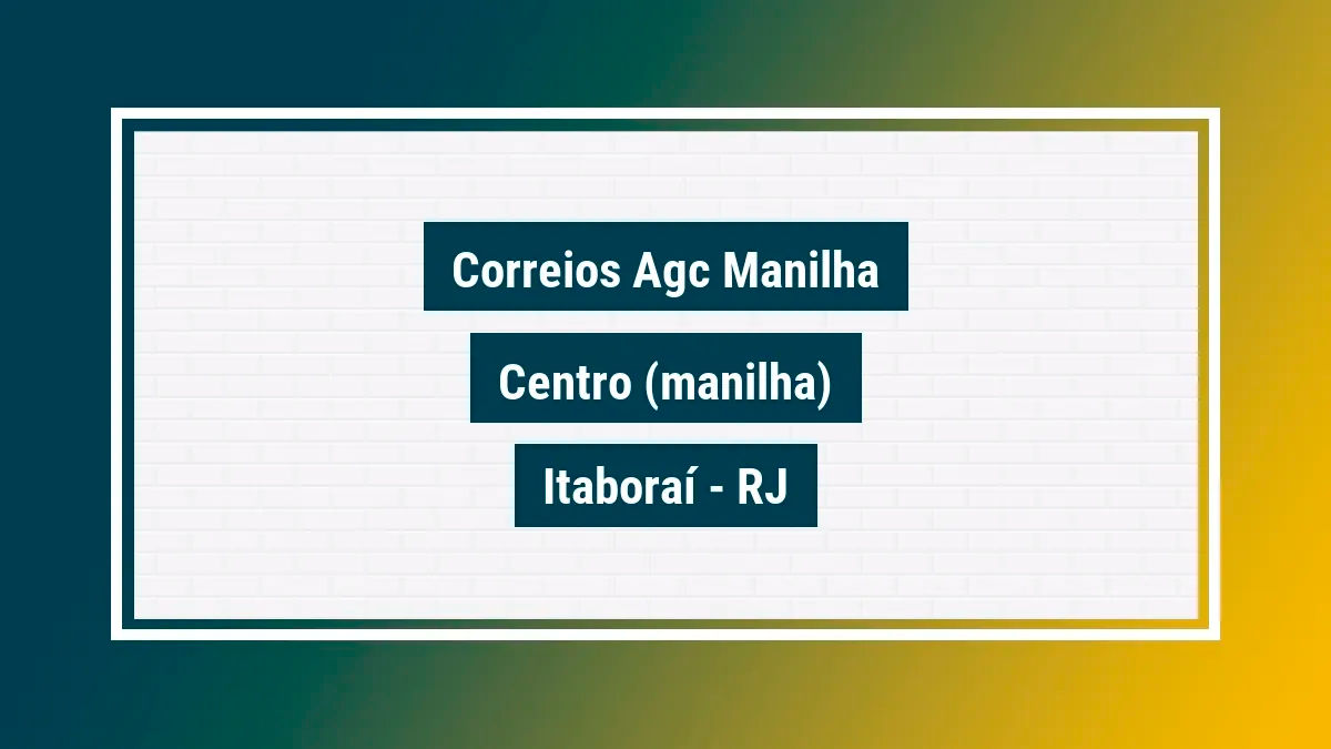 Imagem ilustrativa unidade de agência dos correios agc manilha centro (manilha) itaboraí rj