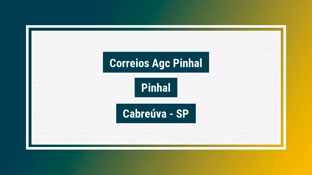 Imagem ilustrativa unidade de agência dos correios agc pinhal pinhal cabreúva sp