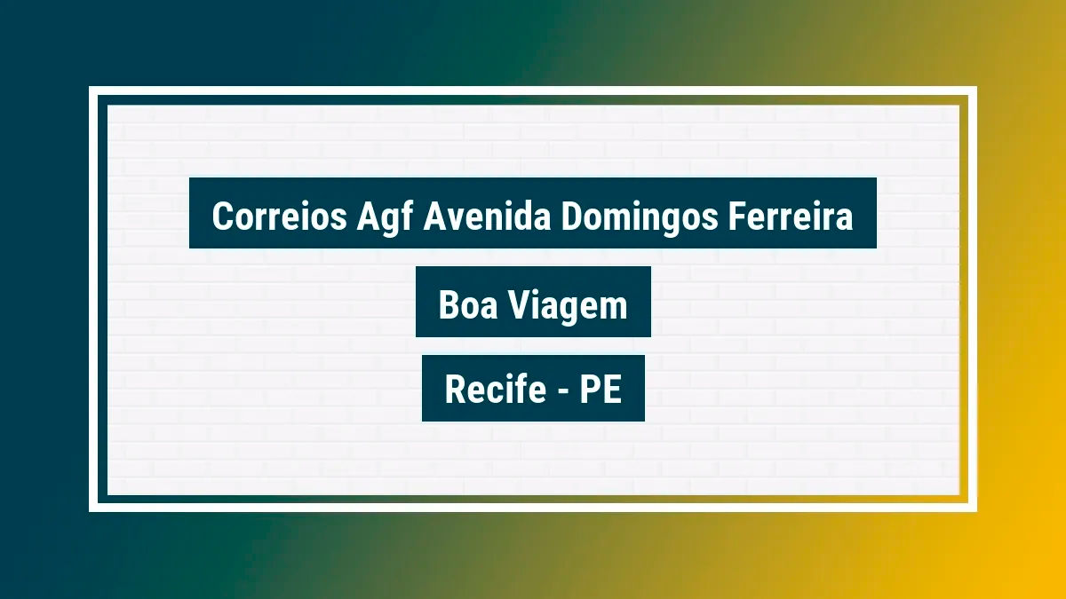 Imagem ilustrativa unidade de agência dos correios agf avenida domingos ferreira boa viagem recife pe