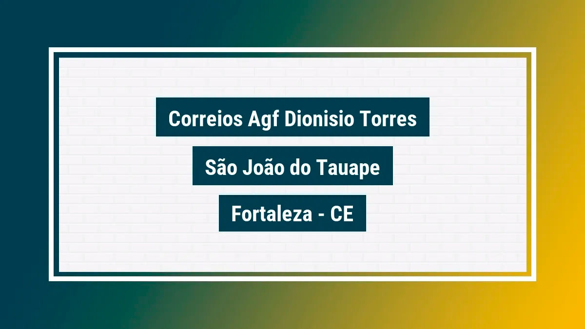 Imagem ilustrativa unidade de agência dos correios agf dionisio torres são joão do tauape fortaleza ce