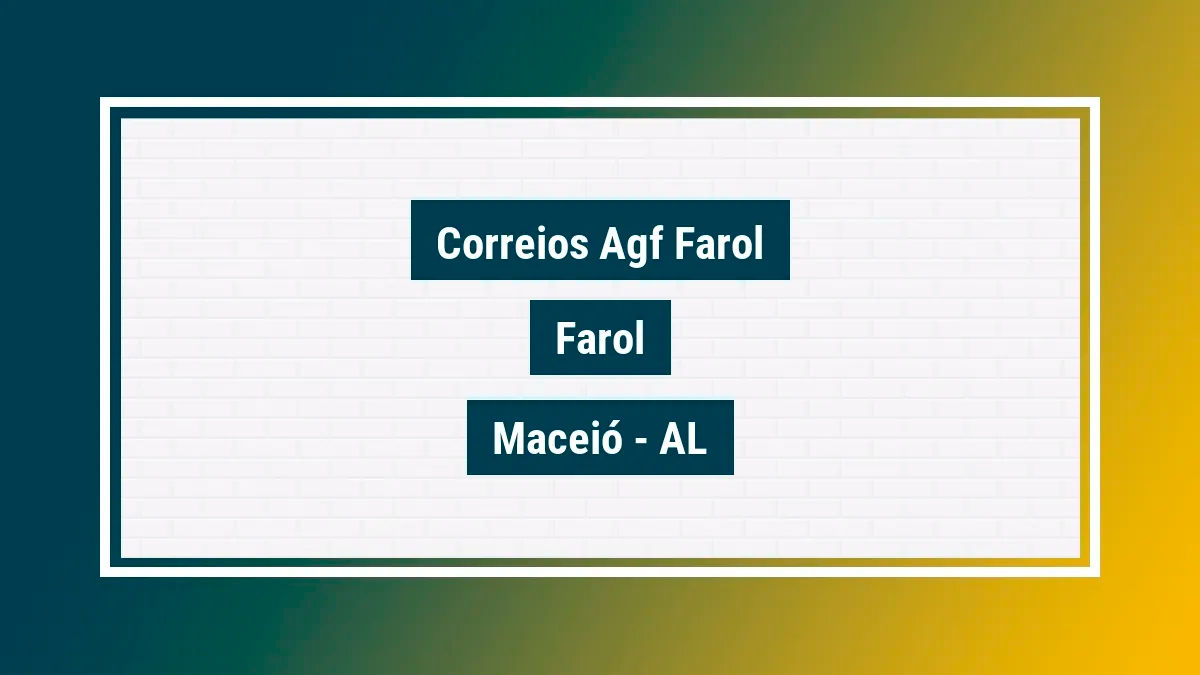 Imagem ilustrativa unidade de agência dos correios agf farol farol maceió al