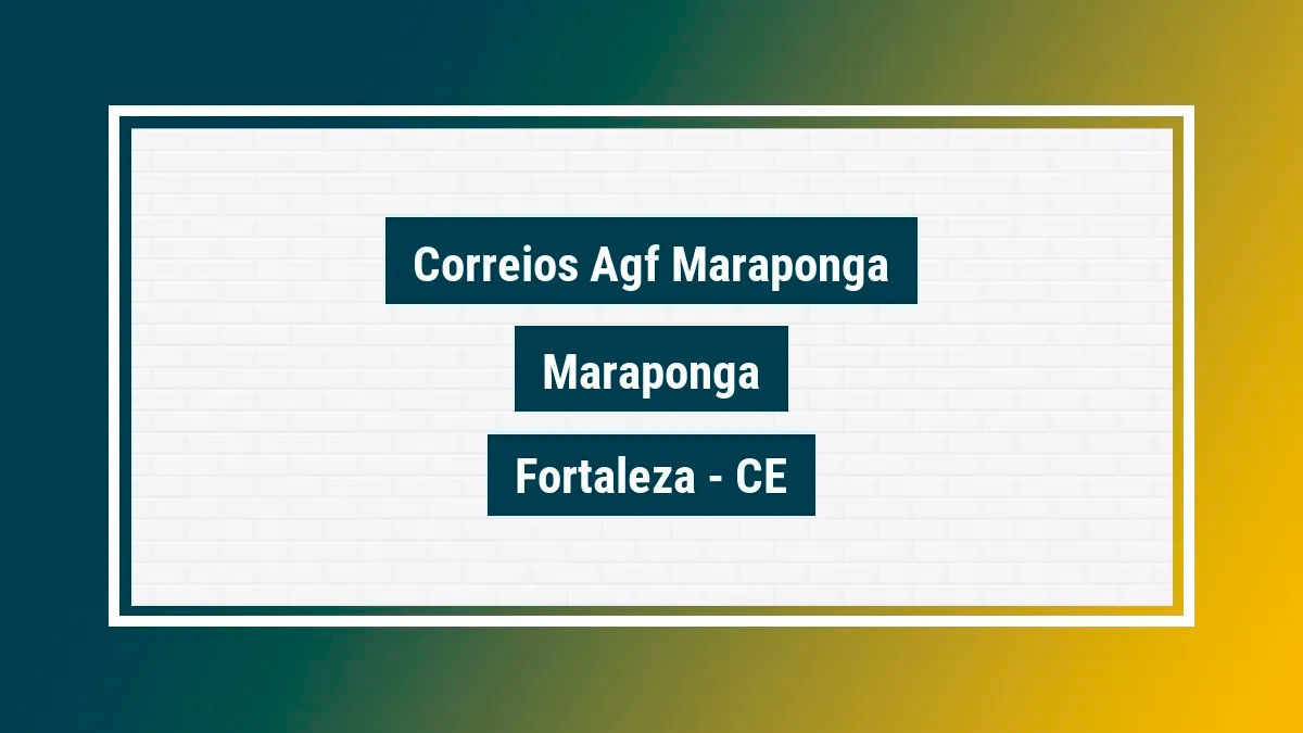 Imagem ilustrativa unidade de agência dos correios agf maraponga maraponga fortaleza ce