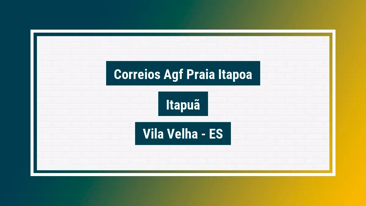 Imagem ilustrativa unidade de agência dos correios agf praia itapoa itapuã vila velha es