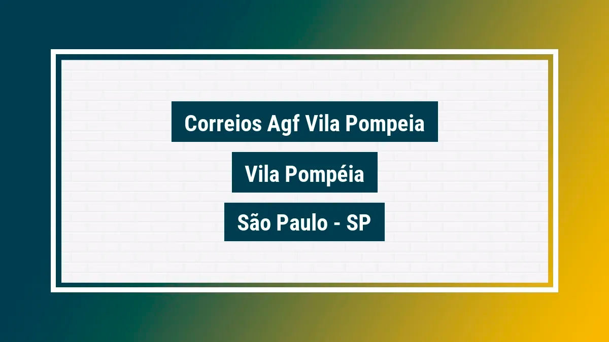 Imagem ilustrativa unidade de agência dos correios agf vila pompeia vila pompéia são paulo sp