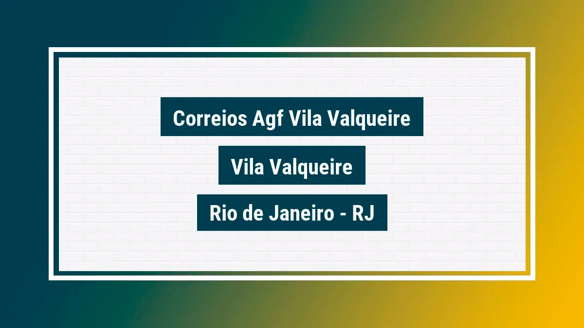 Imagem ilustrativa unidade de agência dos correios agf vila valqueire vila valqueire rio de janeiro rj