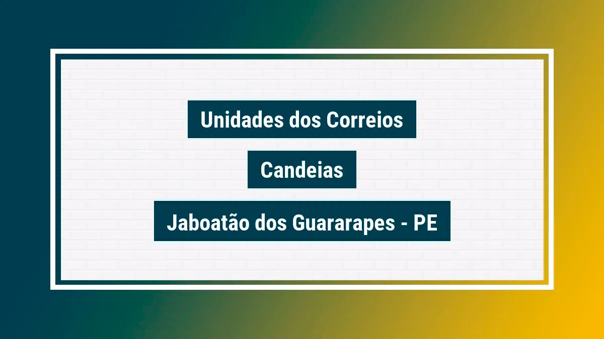 Imagem ilustrativa agência dos correios candeias jaboatão dos guararapes pe