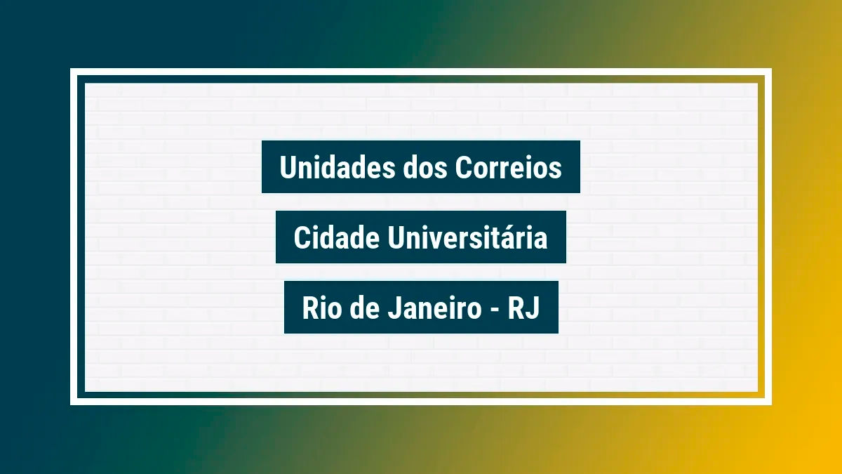 Imagem ilustrativa agência dos correios cidade universitária rio de janeiro rj