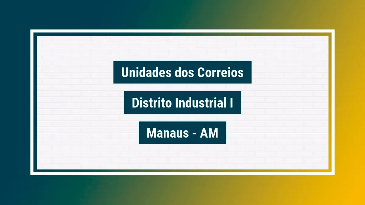 Imagem ilustrativa agência dos correios distrito industrial i manaus am