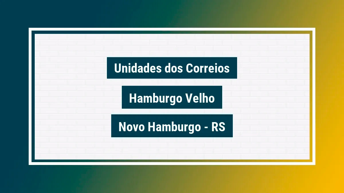 Imagem ilustrativa agência dos correios hamburgo velho novo hamburgo rs