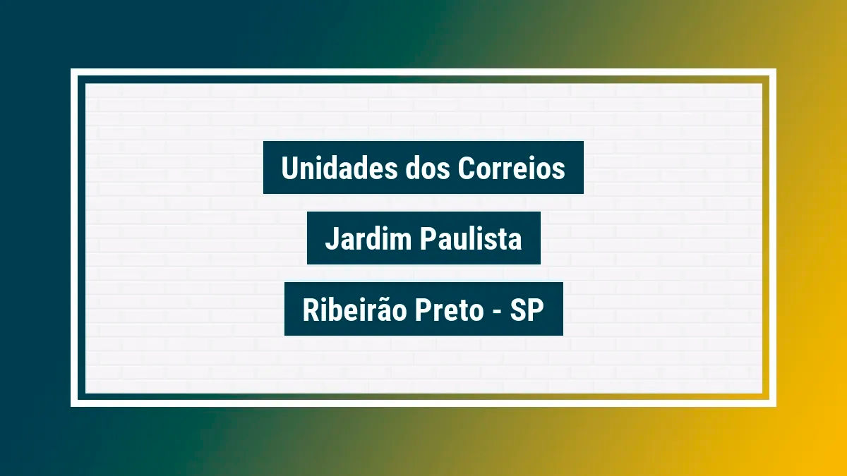 Imagem ilustrativa agência dos correios jardim paulista ribeirão preto sp