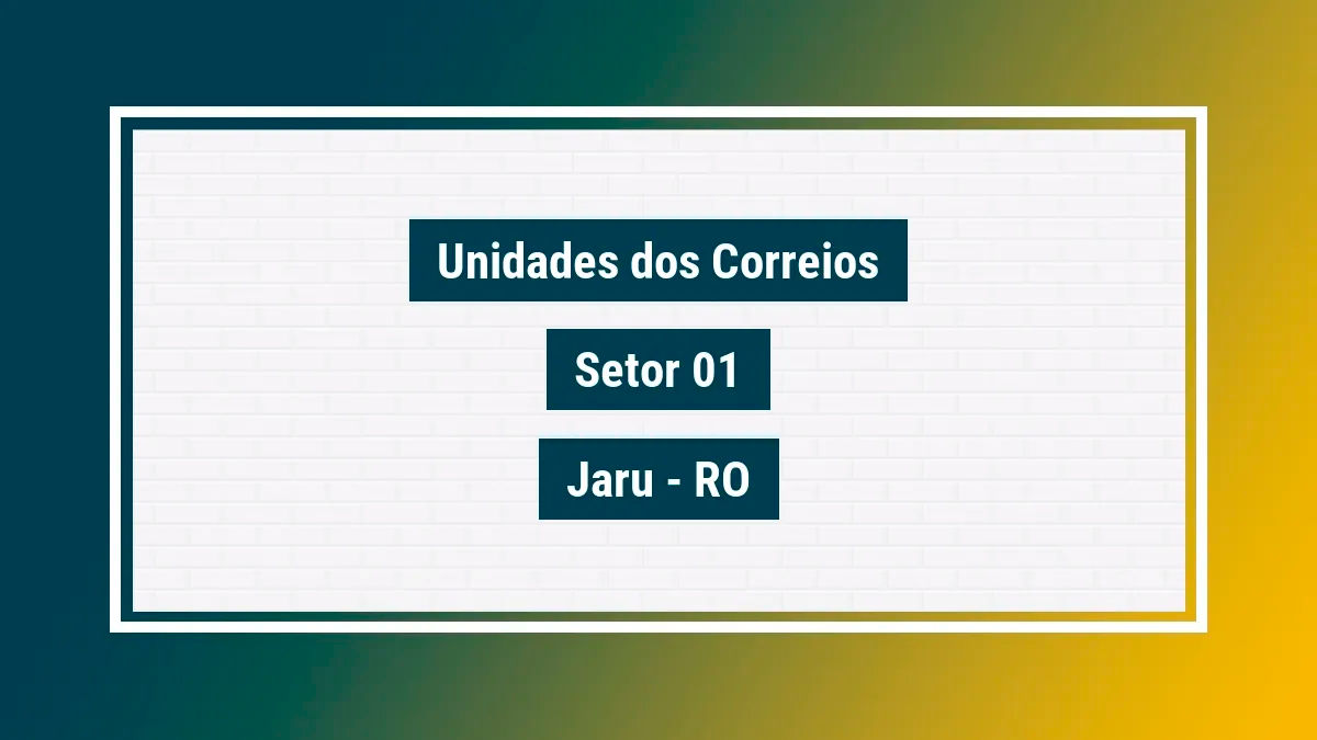 Imagem ilustrativa agência dos correios setor 01 jaru ro