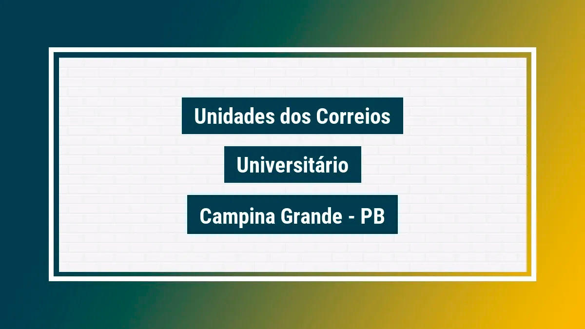 Imagem ilustrativa agência dos correios universitário campina grande pb