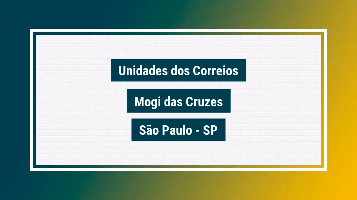 Imagem ilustrativa correios mogi das cruzes são paulo sp