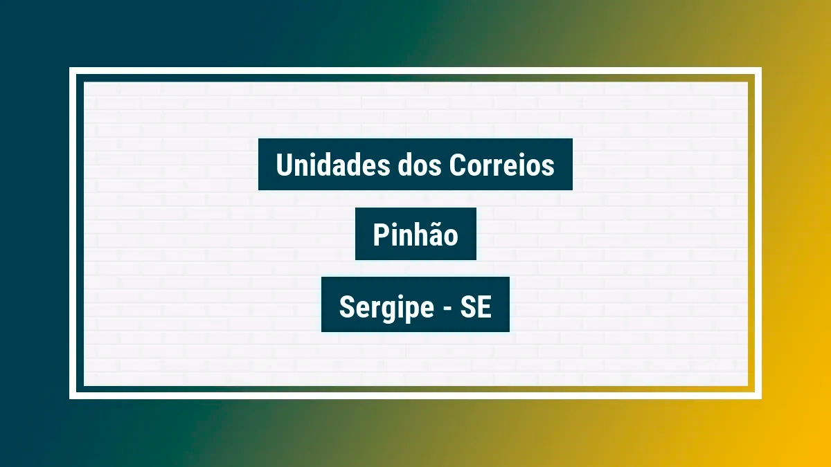 Imagem ilustrativa correios pinhão sergipe se
