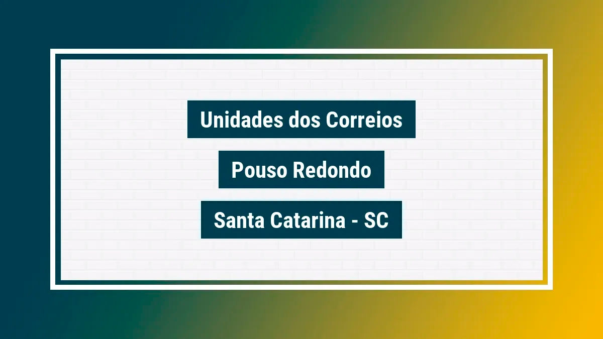 Imagem ilustrativa correios pouso redondo santa catarina sc