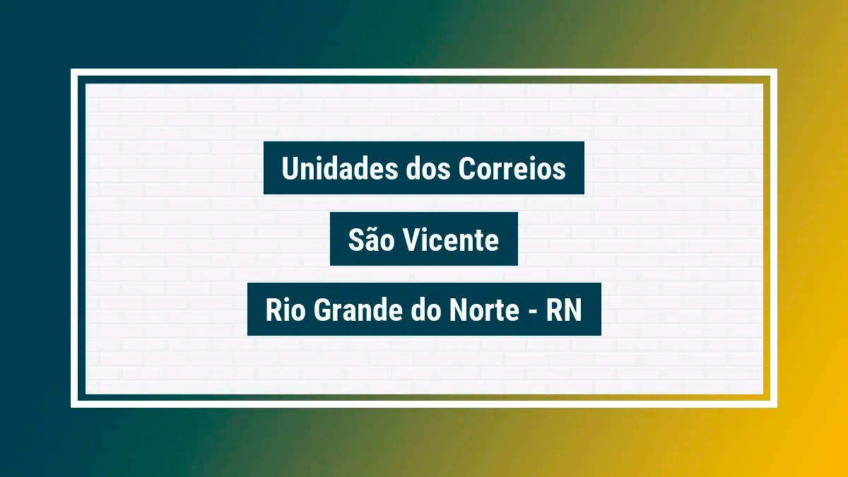 Imagem ilustrativa correios são vicente rio grande do norte rn