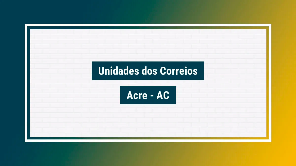 Imagem ilustrativa correios acre ac