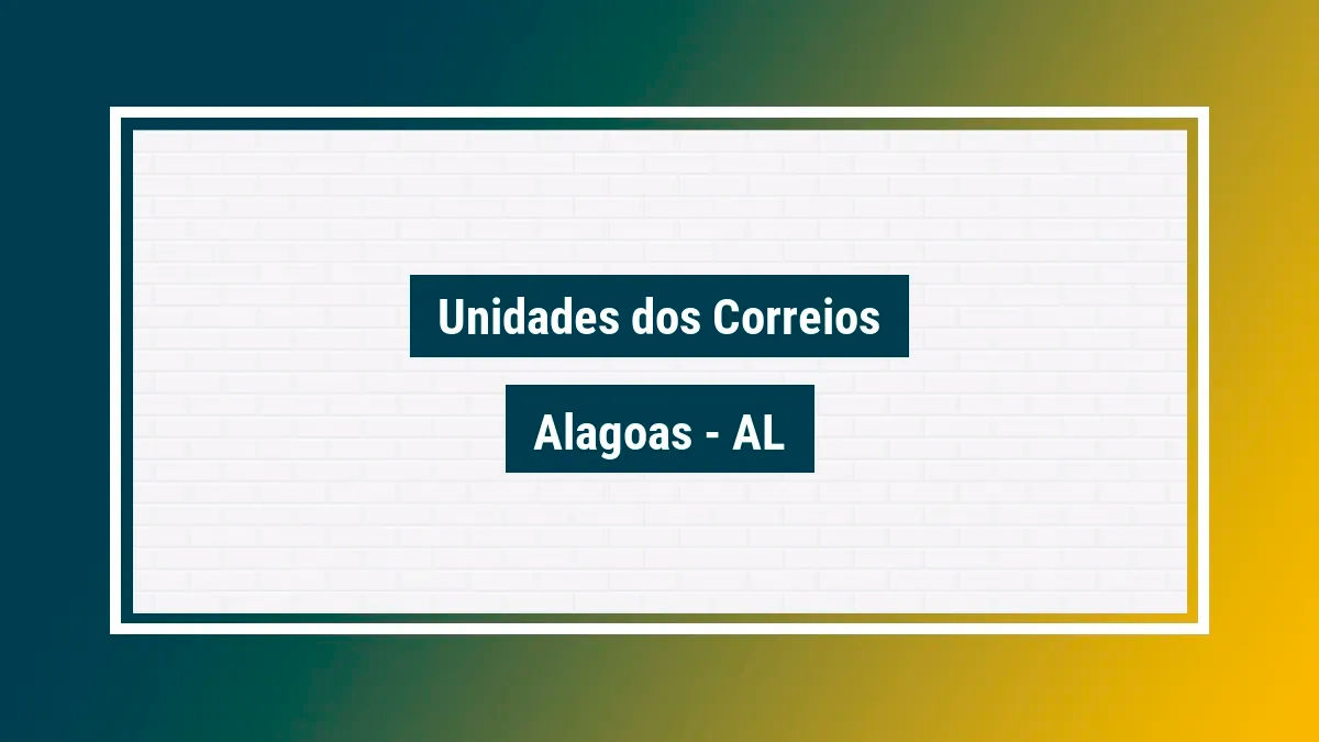 Imagem ilustrativa correios alagoas al