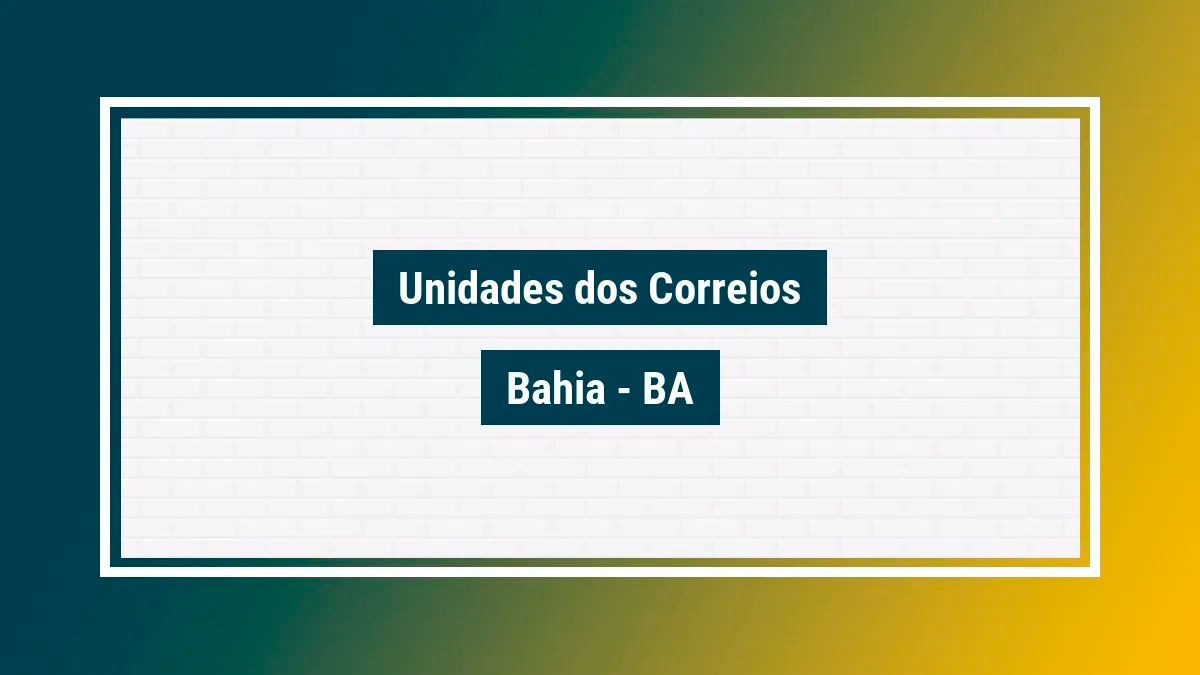 Imagem ilustrativa correios bahia ba