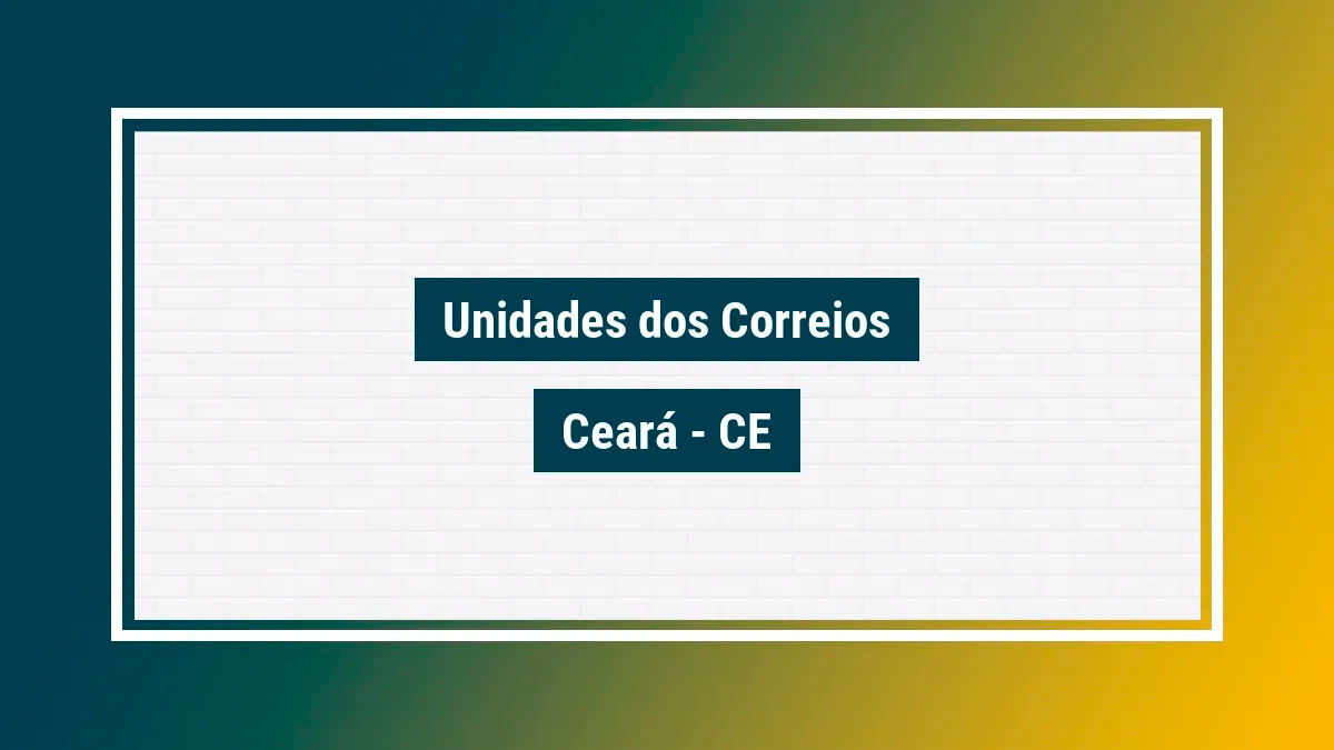 Imagem ilustrativa correios ceará ce
