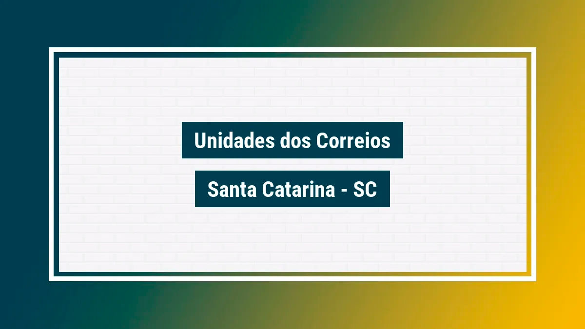 Imagem ilustrativa correios santa catarina sc